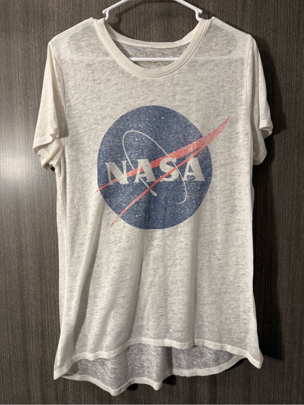 Zoe + Liv White Tee with NASA Logo